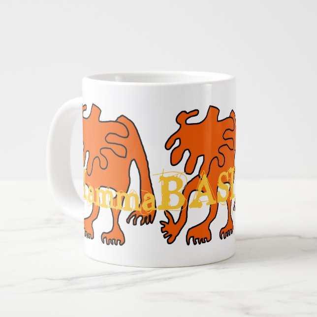 Funky Amoeba Design Jumbo Mug! Large Coffee Mug (Front Left)
