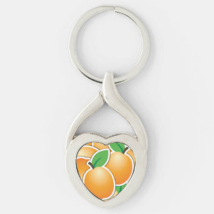 Funky apricot key ring