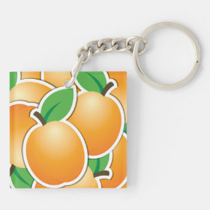 Funky apricot key ring