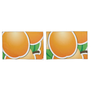 Funky apricot pillowcase