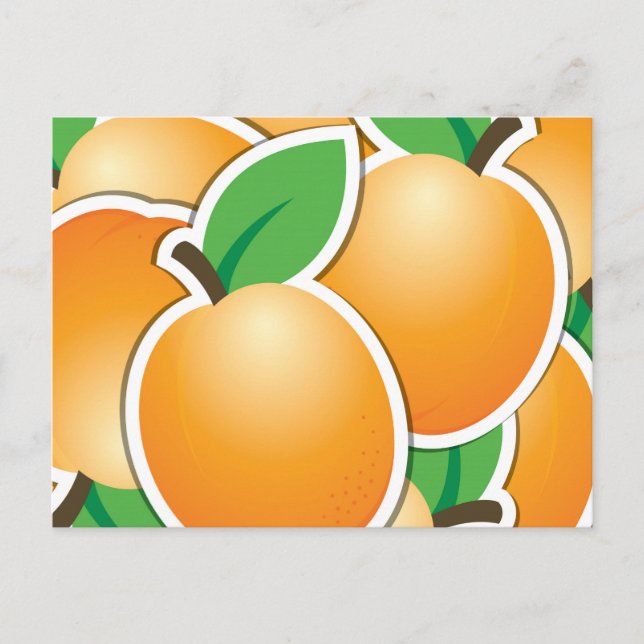 Funky apricot postcard (Front)