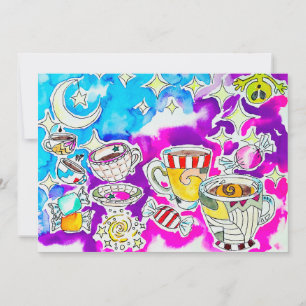 Funky Art Holiday Card