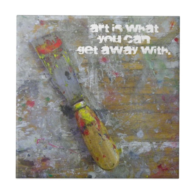 Funky Artistic Tile! Tile (Front)