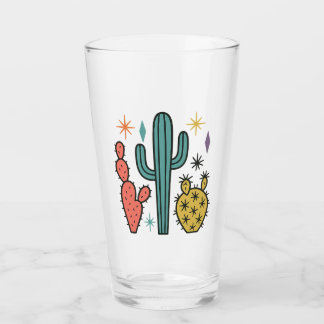 Funky Atomic Cactus Glasses (Set of 2) | Retro Mid