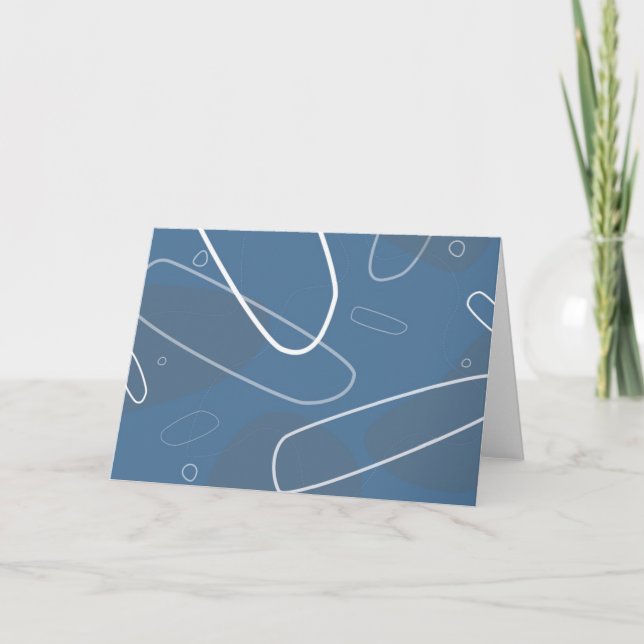 Funky atomic style greeting card (Front)