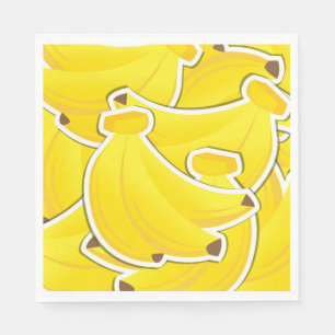 Funky bananas napkin