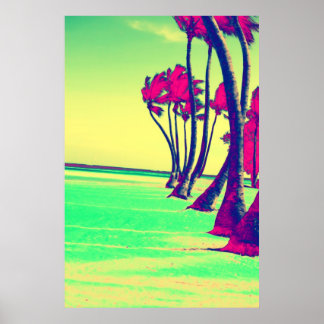 funky beach design Print