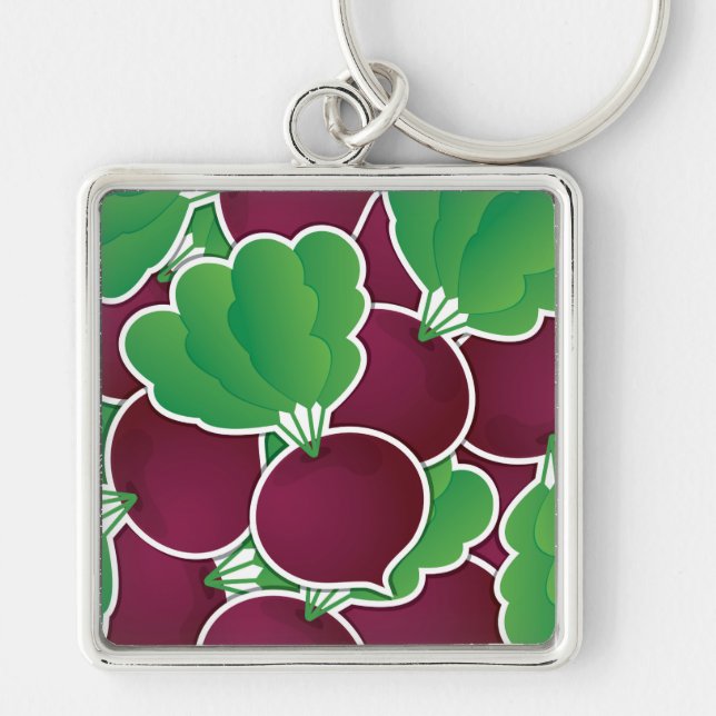 Funky beet key ring (Front)