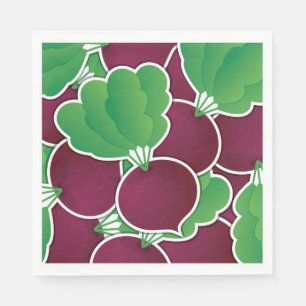 Funky beet napkin
