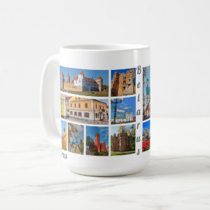 Funky Belarus Architecture Collage Mug Cup