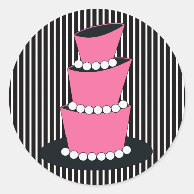 Funky Birthday Cake Envelope Seals (Front)