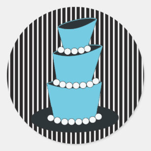 Funky Birthday Cake Envelope Seals