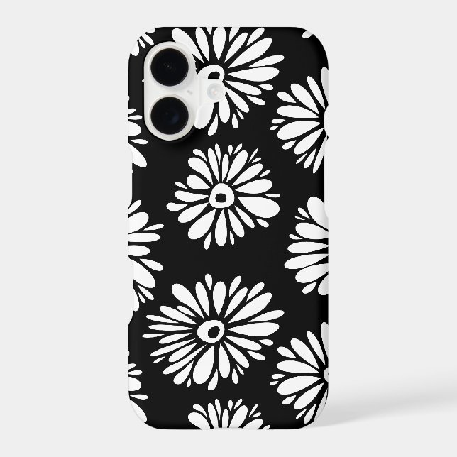 Funky black and white flowers (Back)