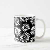 Funky Black and white flowers