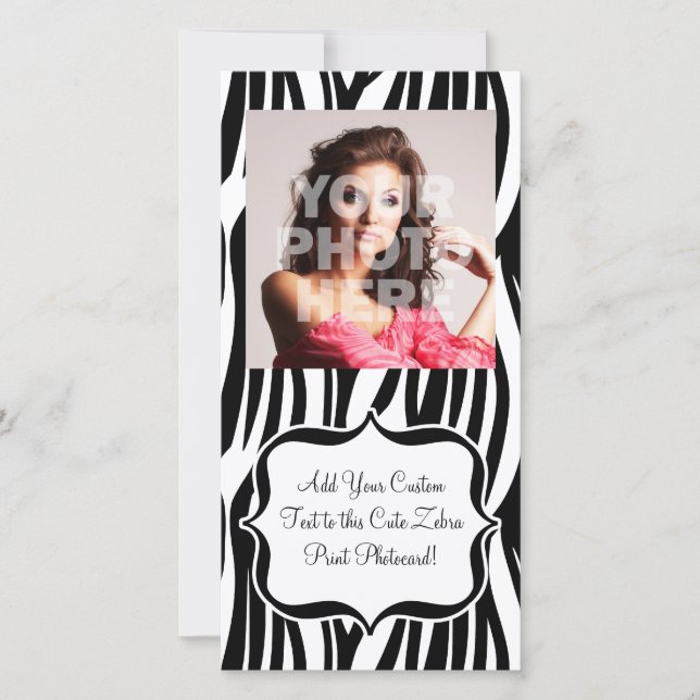 Funky Black/White Zebra Monogram (Front)