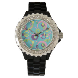 Funky Blue Circles Watch