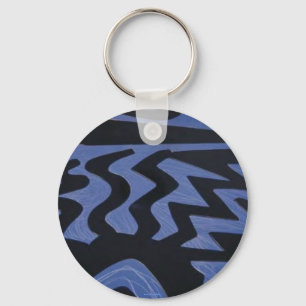 Funky Blue Keychain
