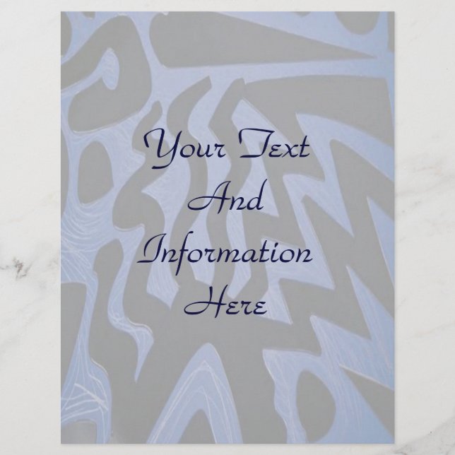Funky Blue Letterhead (Front)