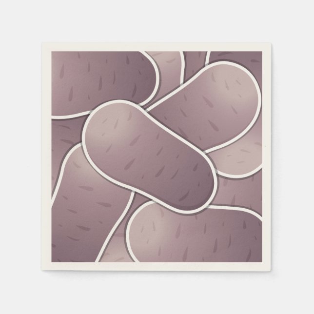 Funky blue potato napkin (Front)