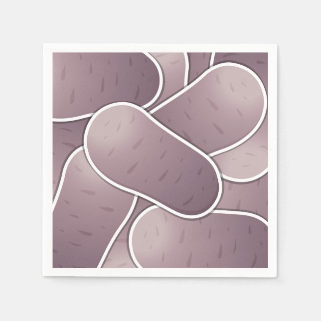 Funky blue potato napkin (Front)