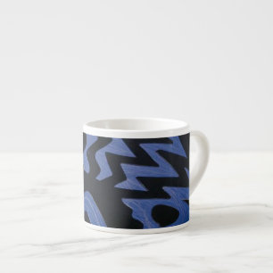Funky Blue Zigzag Speciality Mug