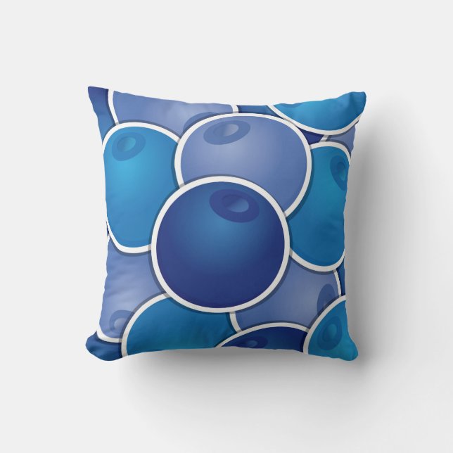 Funky blueberry cushion (Front)