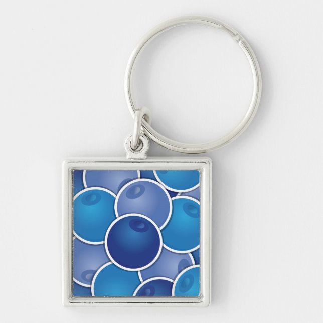 Funky blueberry key ring (Front)