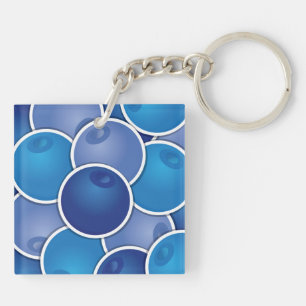 Funky blueberry key ring