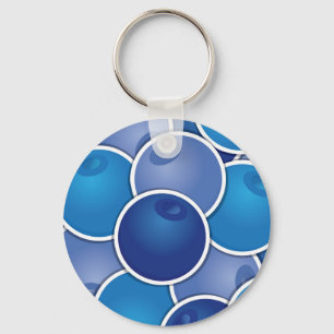 Funky blueberry key ring