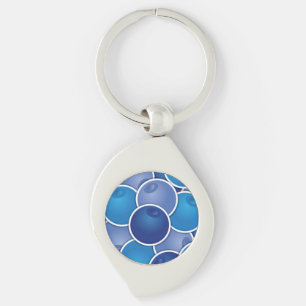 Funky blueberry key ring