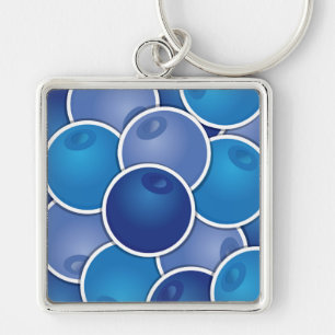 Funky blueberry key ring
