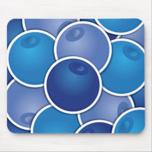 Funky blueberry mouse pad