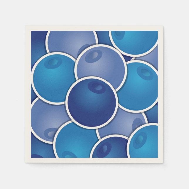 Funky blueberry napkin (Front)