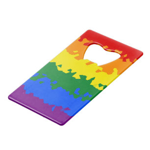 Funky Boho Abstract Gay Rainbow Mosaic Pride Flag