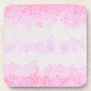 Funky Boho Abstract Mosaic Pomosexual Pride Flag Coaster
