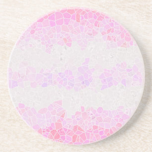 Funky Boho Abstract Mosaic Pomosexual Pride Flag Coaster