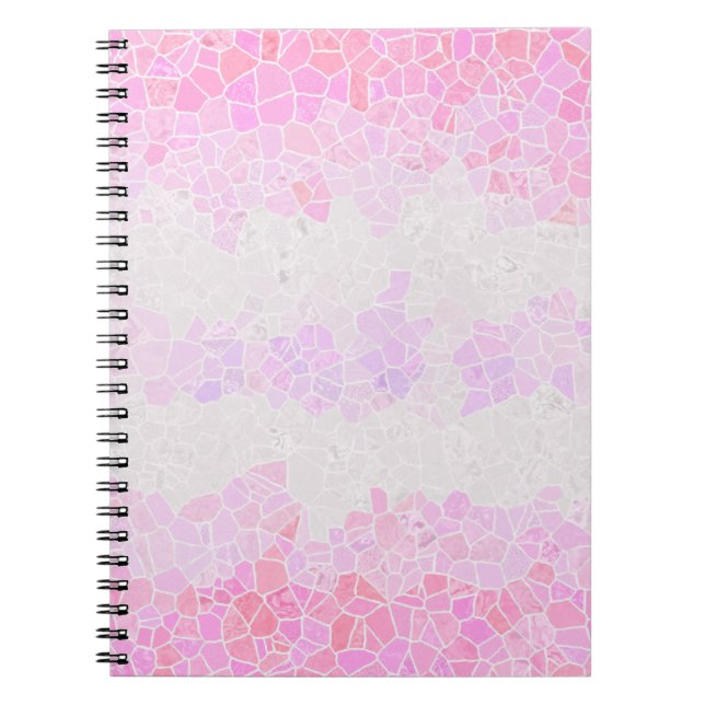 Funky Boho Abstract Mosaic Pomosexual Pride Flag Notebook (Front)