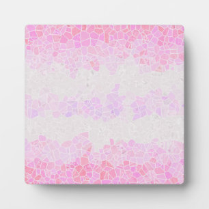 Funky Boho Abstract Mosaic Pomosexual Pride Flag Plaque