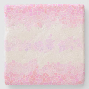 Funky Boho Abstract Mosaic Pomosexual Pride Flag Stone Coaster