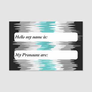 Funky Boho Customisable Libramasculine Pride Flag Name Tag