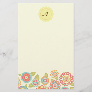 Funky Boho Retro Flowers Wedding Stationery