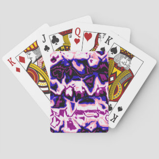 Funky Boho Retro Marbled Stripes Genderfluid Pride Playing Cards