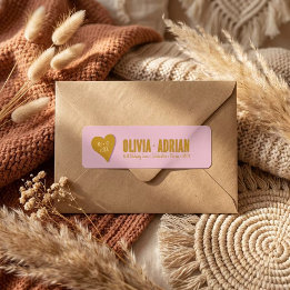 Funky Bold Font Return Address Label