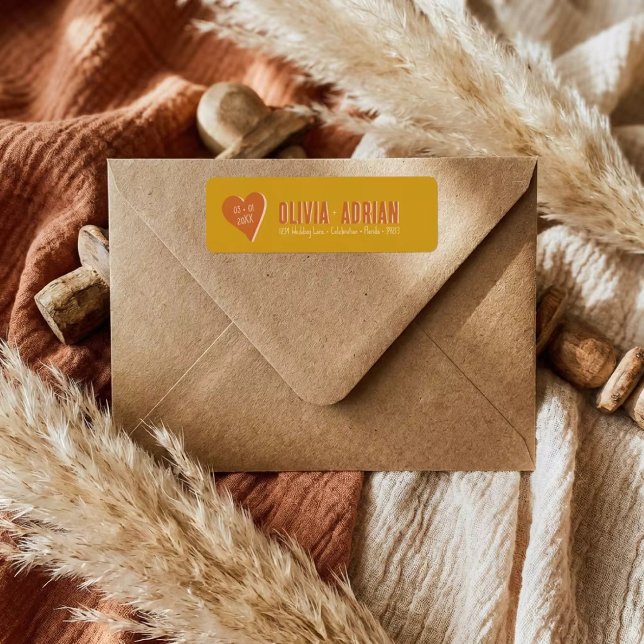 Funky Bold Font Return Address Label (Creator Uploaded)