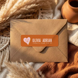 Funky Bold Font Return Address Label