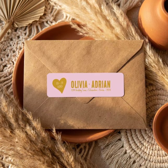 Funky Bold Font Return Address Label (Creator Uploaded)