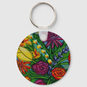 Funky Bouquet Key Chain