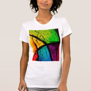 Funky Bright Abstract Art Painting T-Shirt