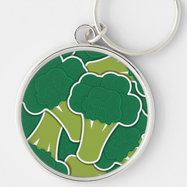 Funky broccoli key ring (Front)