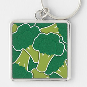 Funky broccoli key ring